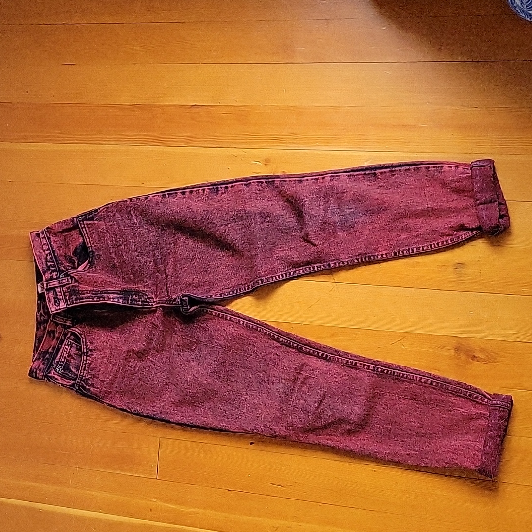 Vintage Black  Red Wallys Jeans